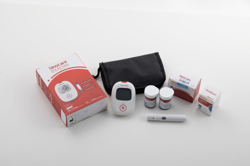 Kit Glucometro AQ Voice + dispositivo de punción, 50 tiras y 50 lancentas - Imagen 5