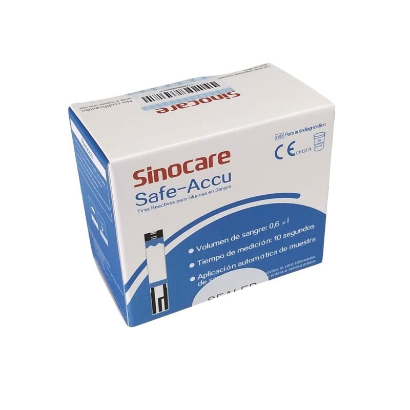 Kit 50 tiras y 50 lancentas Safe Accu