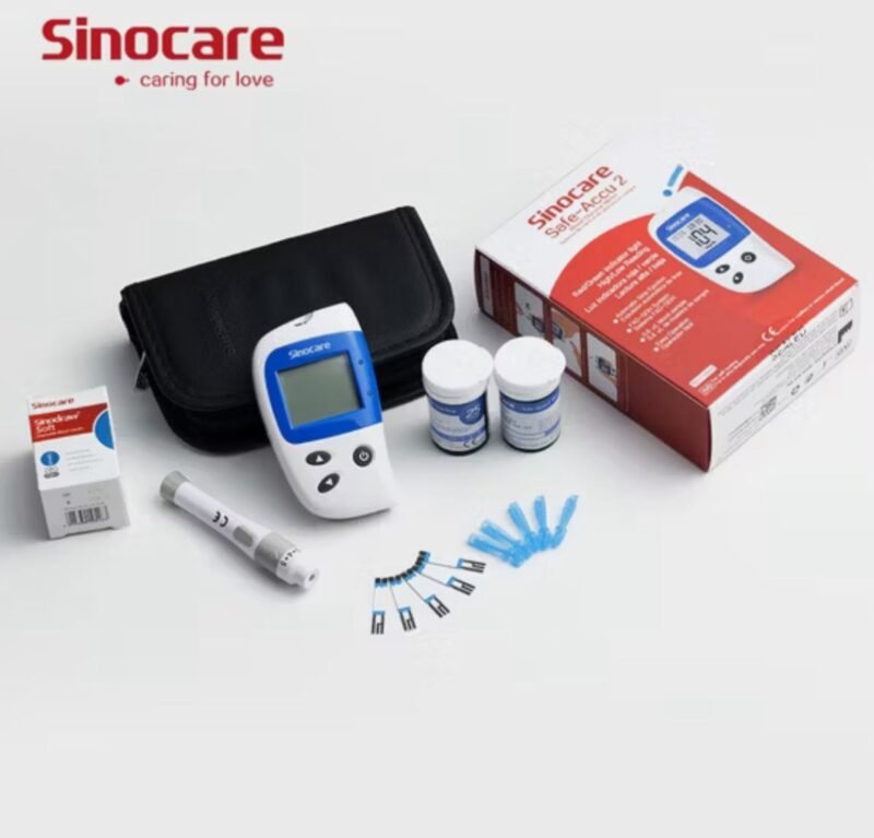 Kit Medidor de Glucosa en Sangre Safe-Accu 2, Glucometro + 50 Tiras Reactivas, 50 Lancetas y Dispositivo de Punción - Imagen 4