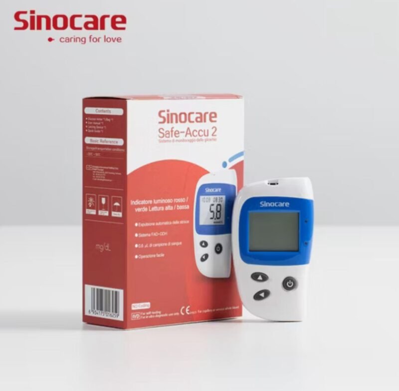 Kit Medidor de Glucosa en Sangre Safe-Accu 2, Glucometro + 50 Tiras Reactivas, 50 Lancetas y Dispositivo de Punción - Imagen 3