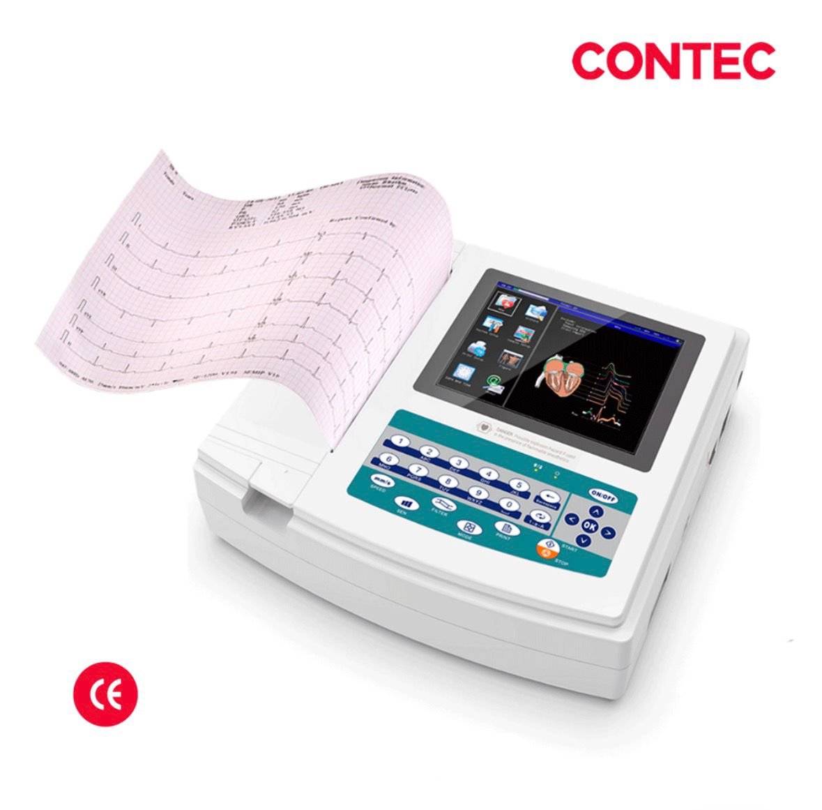 Electrocardiógrafo 12 canales, CONTEC ECG1200G