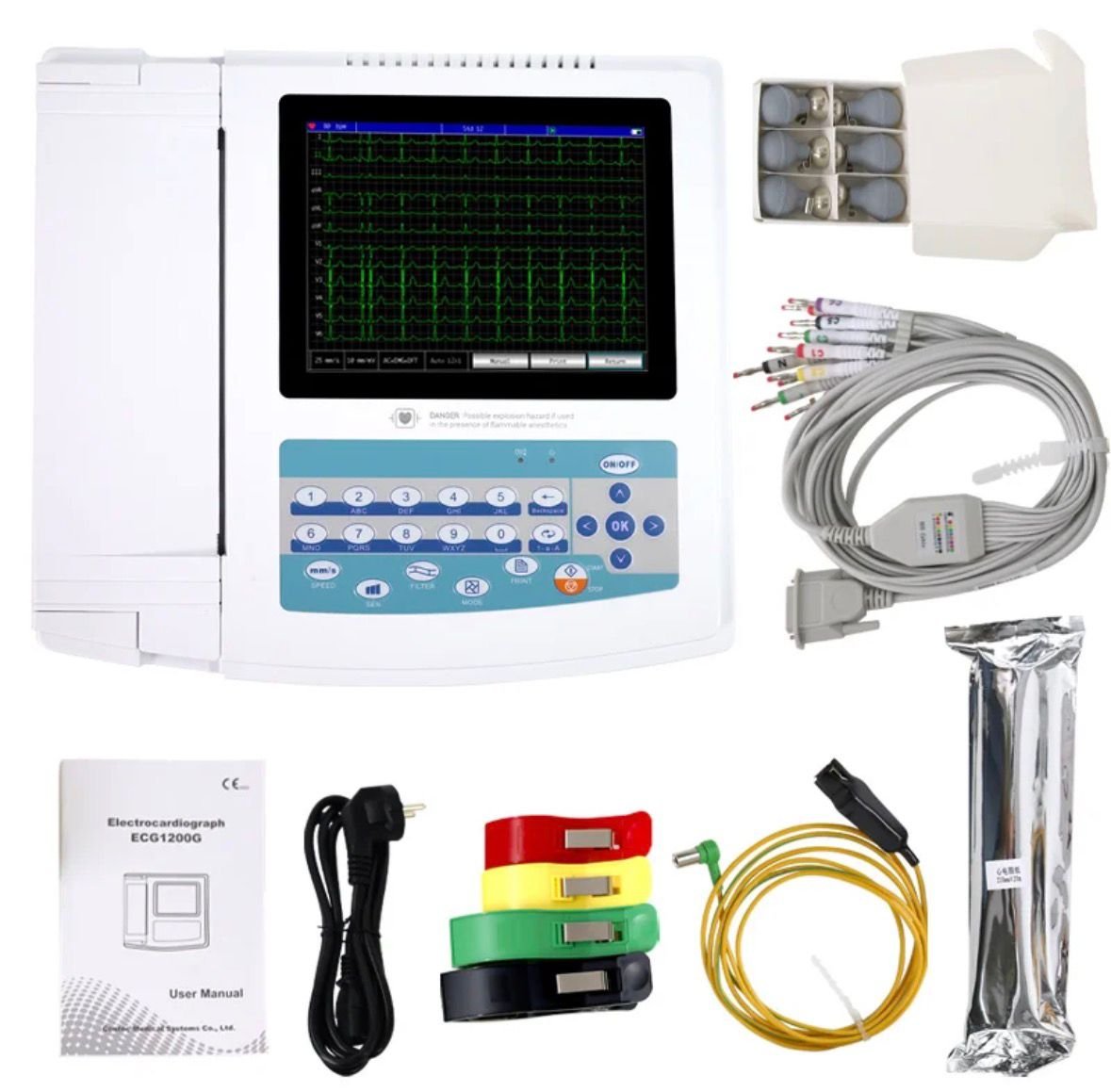 Electrocardiógrafo 12 canales, CONTEC ECG1200G - Imagen 3