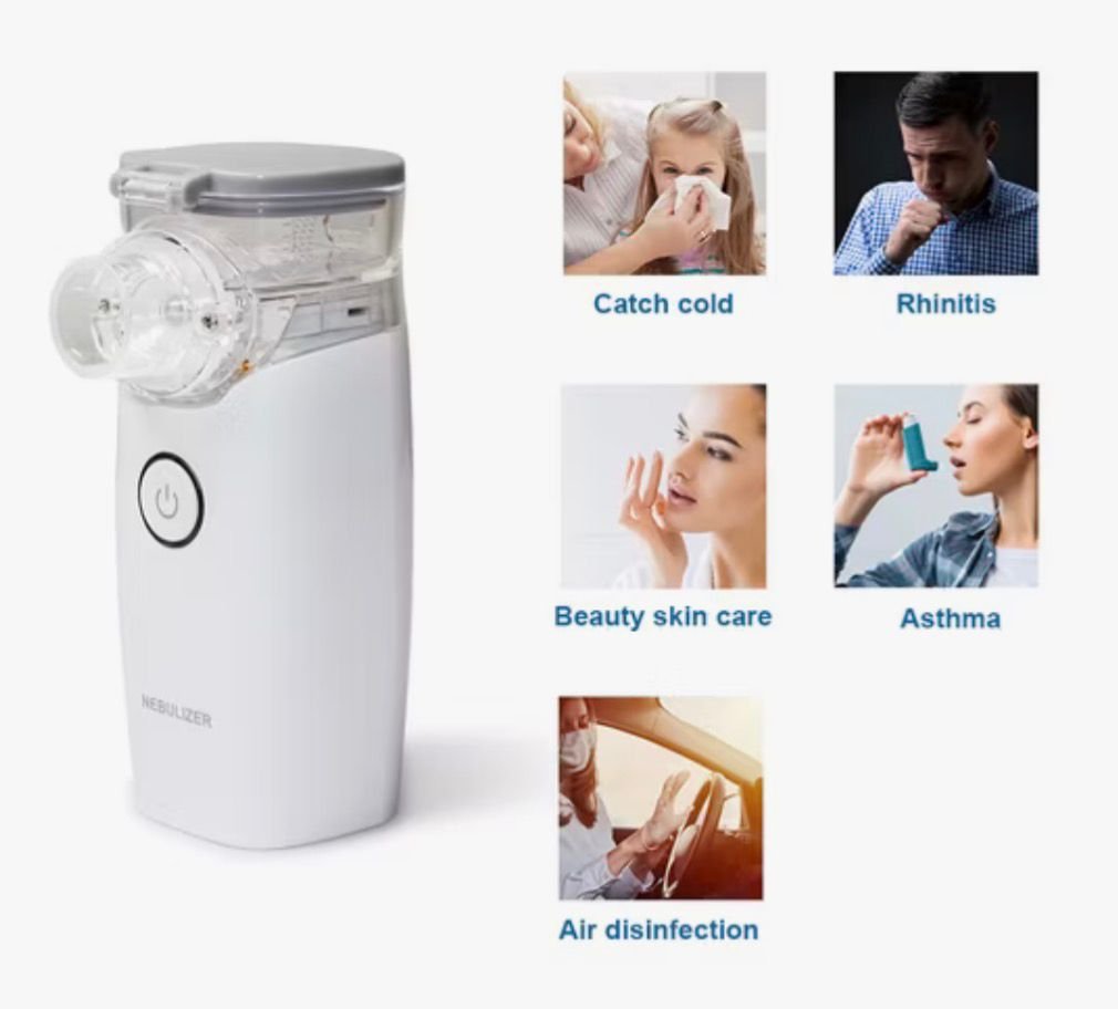 Compresor de nebulización portátil inteligente de malla de aire operado por Contec Ne-M01 con batería - Imagen 2