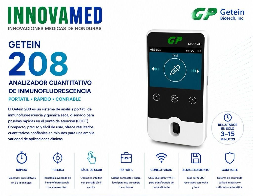 Analizador cuantitativo Getein 208