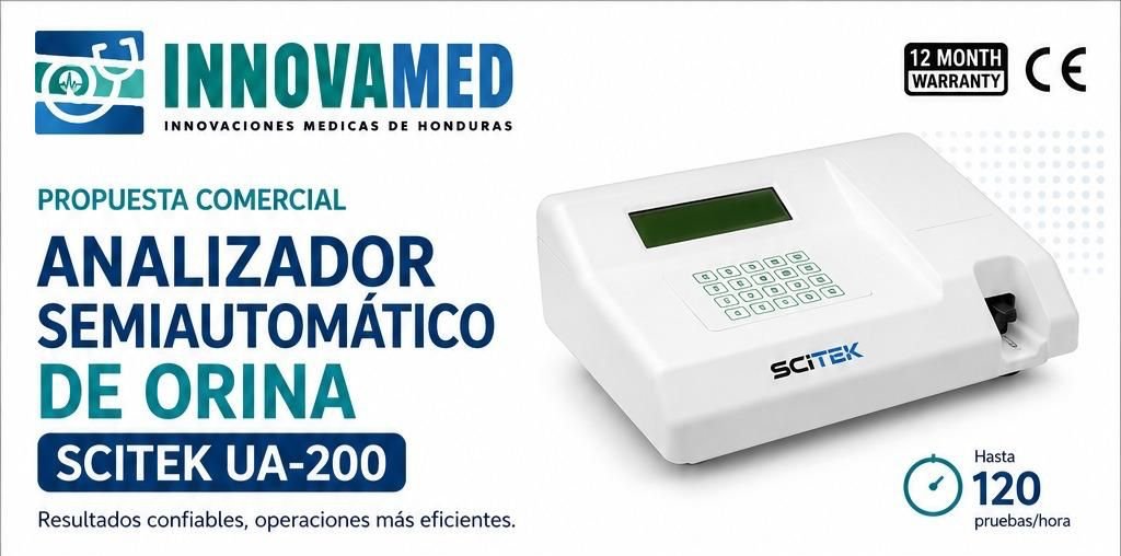 Analizador de orina semiautomático Scitek UA 200